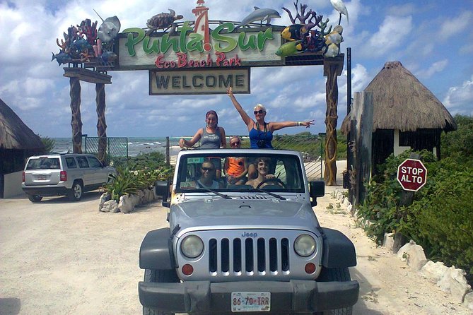 Private Jeep Excursion in Cozumel with Lunch and Snorkeling - San Gervasio Mayan site, plus Mercado Municipal and El Cedral