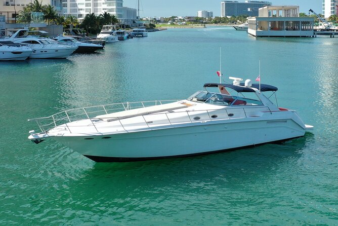 Private Luxury Yacht 55FT Rental in Cancun - The 1 and 2 Hour Route: Nichupte Lagoon, a Channel, and a Turquoise Swim Stop