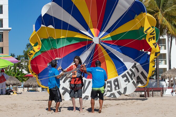 Puerto Vallarta Parasailing Experience - The flight route: flying above Puerto Vallarta and toward La Isla