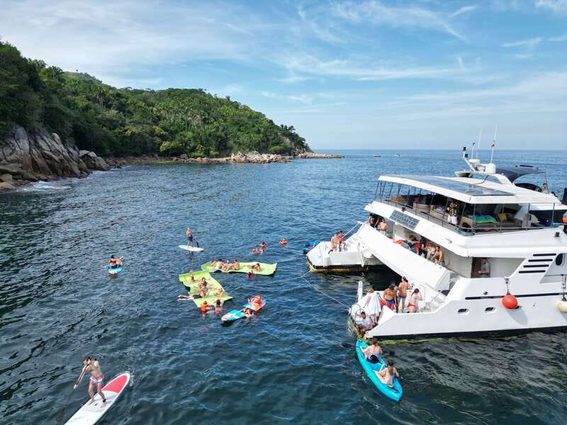 Puerto Vallarta: Yelapa Mega Yacht Cruise - Bahía de Banderas Sailing: Marine Life and Whale Watching Chances