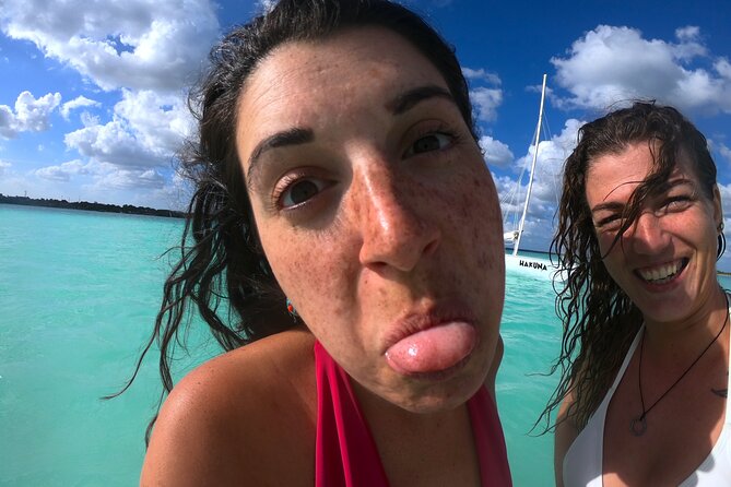 Sail 4hr in the most SECRET Spot of Bacalar and Beach Club. - Stop 1 at Hakuna Sailing / BioTurismo: Joy, Snorkel Time, and the Mayan Jungle Feel
