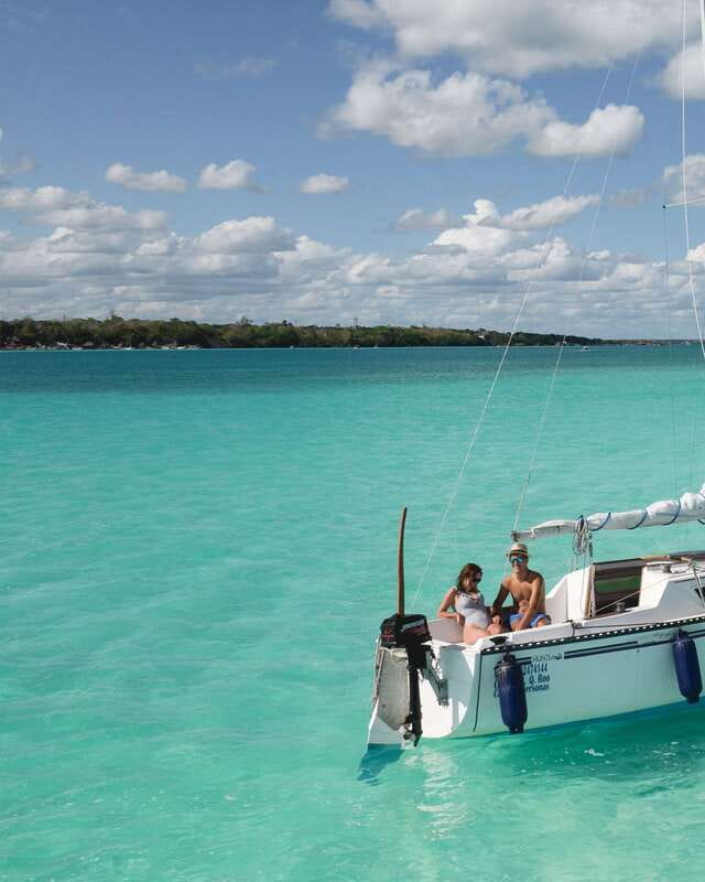 Sailboat tour in the seven colors lagoon of Bacalar - Bacalar Seven Colors Lagoon, But Make It a Sail Day
