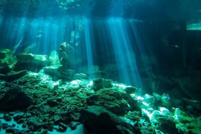 Scuba Diving in Cenote Dos Ojos from Playa del Carmen