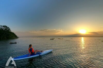 Sunrise Paddle Quest: Embrace the Dawn on Bacalar’s Waters