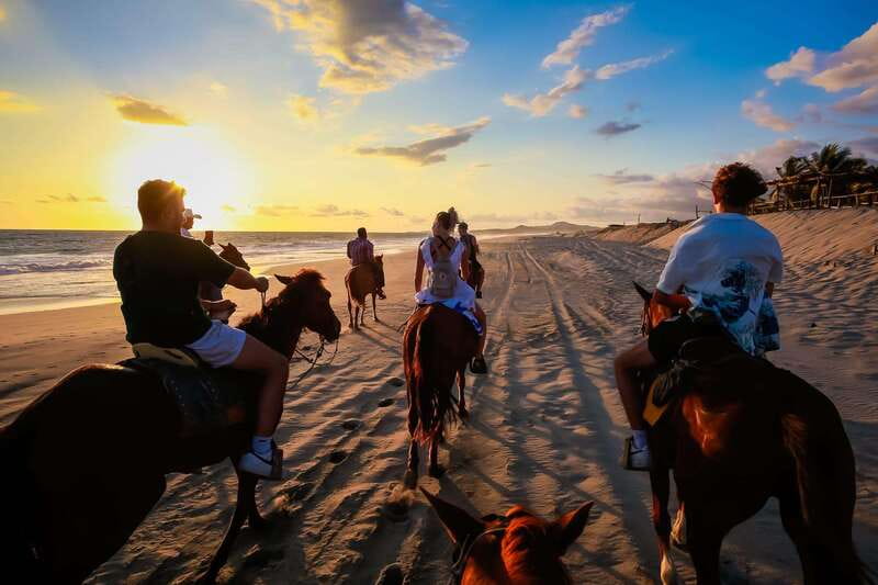 Sunset by Horse on the Beach - Puerto Escondido Pickup, Then Straight To San José Manialtepec