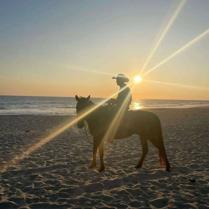 Sunset by Horse on the Beach - After Sunset: Short Return Ride and Fireflies If the Timing Works