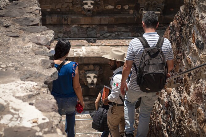 Teotihuacán 3 Pyramids Tour with Cave Breakfast + Transportation - Quetzalcóatl Temple and the Partial Climb: A Short Stretch of Stairs