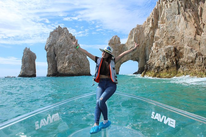 Tours in Cabo, Paseo al Arco and Fin de la Tierra in the only Clear Boat - Price and Value at About $38.11: What You Get for a Short Cabo Sail