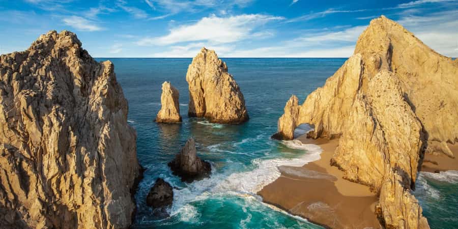 Whale Watching, Cabo San Lucas Arch, and a Trip to Playa del Amor - Finding Gregory Tours by the Surfer Monument