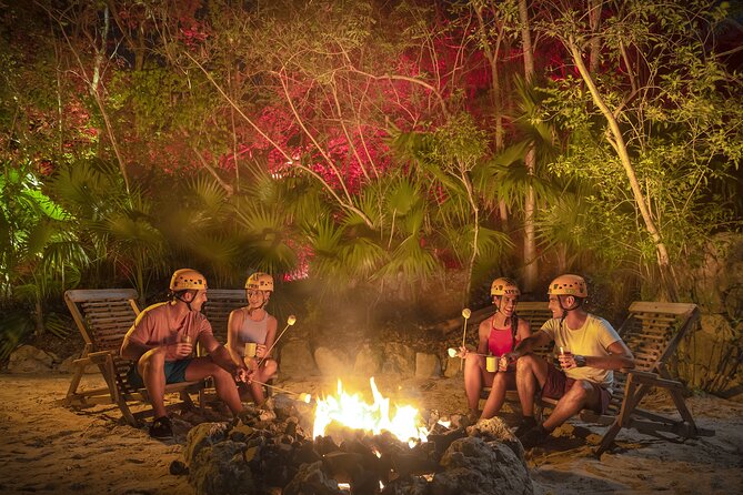 Xplor Fuego with Buffet Style Dinner and transportation - First Stop at Xplor Park by Xcaret: Lockers and Wet Gear Setup